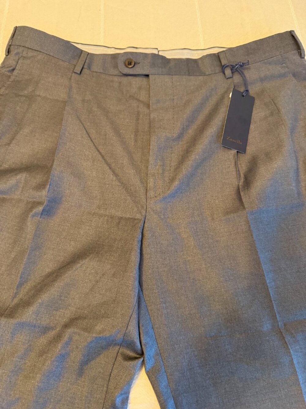Zanella Men's woolen Bennett Platinum trousers